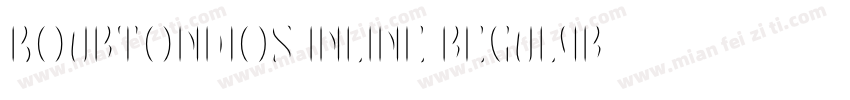 BourtonW05 Inline Regular字体转换